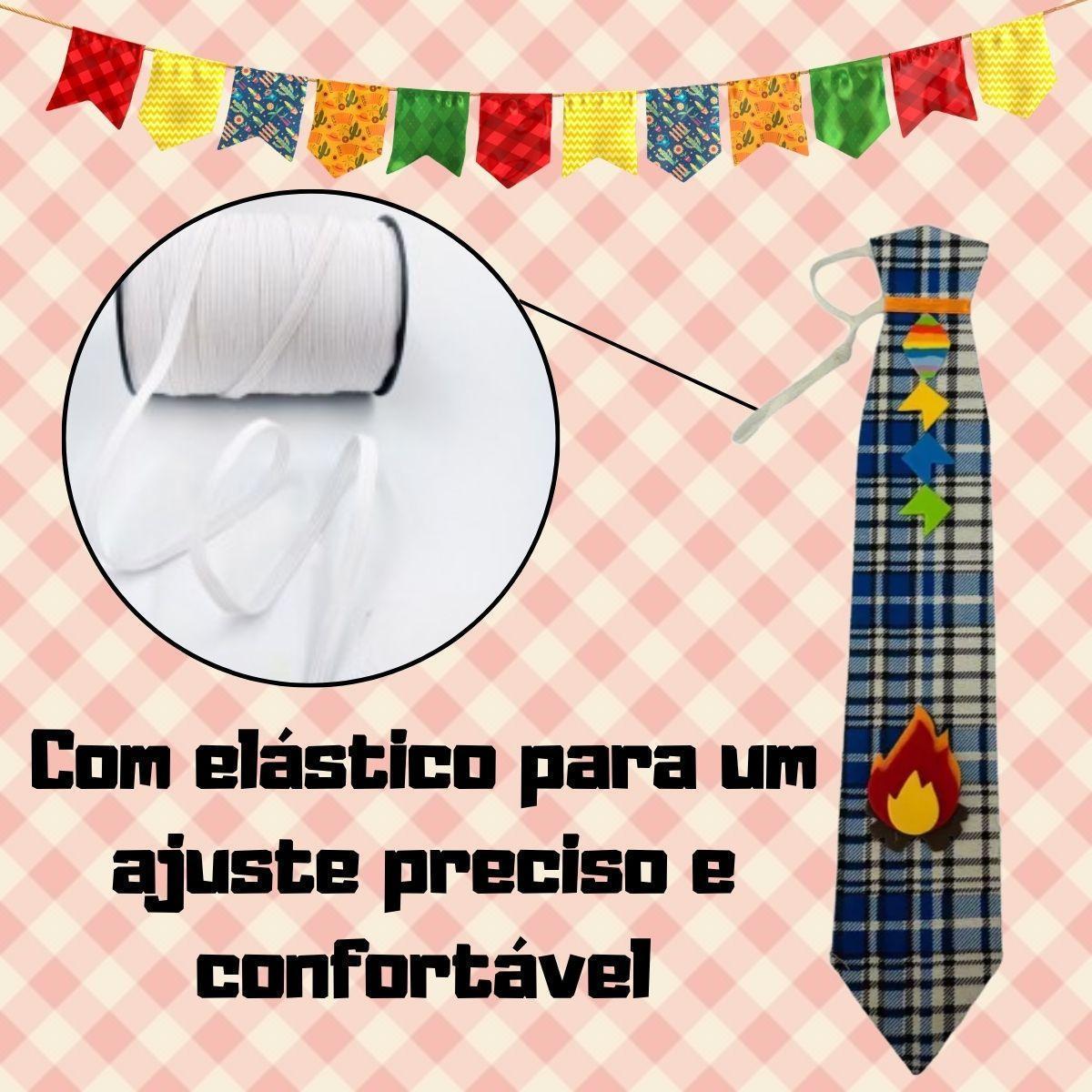Miniatura 10 Gravatas Festa Junina São João Decorada Caipira Quadrilha