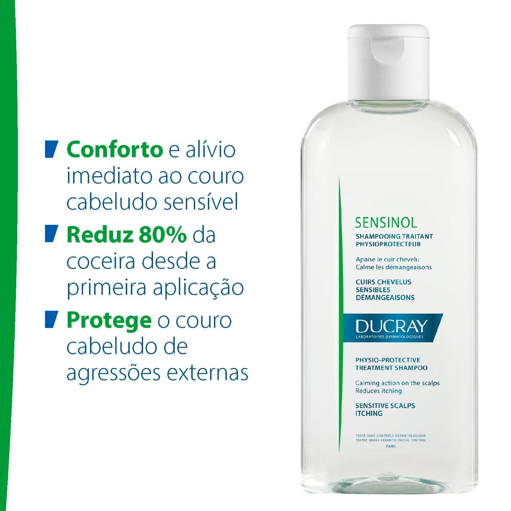 Miniatura Sensinol Ducray Shampoo para Couro Cabeludo Sensível ou Sensibilizado 200ml