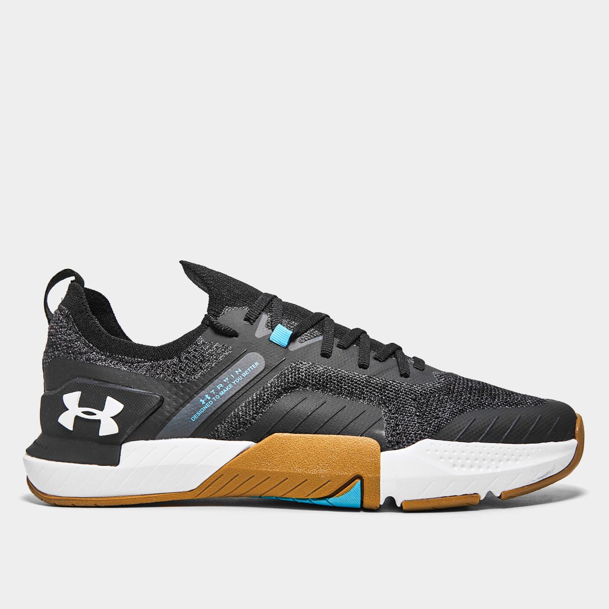 Miniatura Tênis Under Armour Tribase Cross Se Masculino Preto+Azul - 34