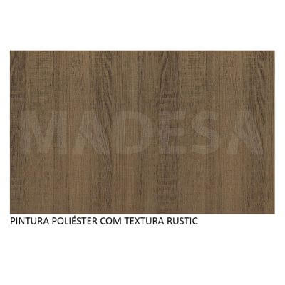 Miniatura Kit de Canto Reto Madesa Emilly 2 Portas com Armário Aéreo, Adega e Balcão Rustic Cor:Rustic