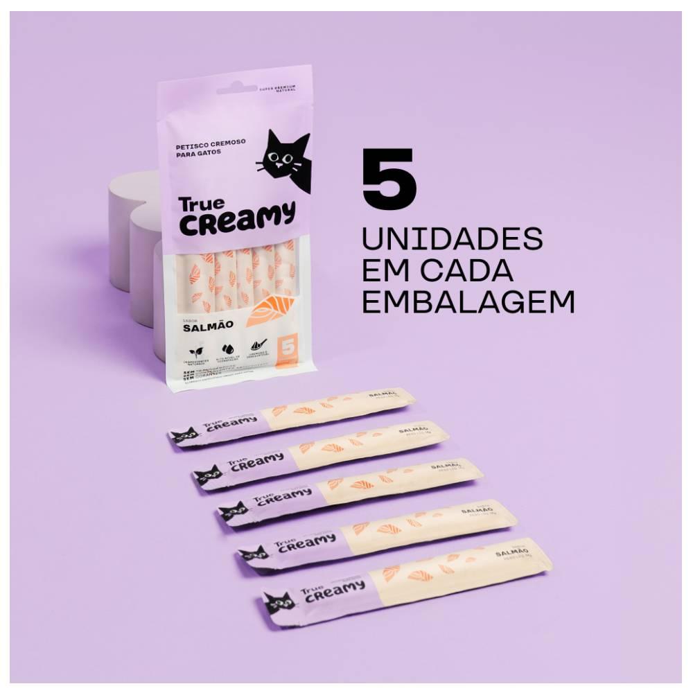 Miniatura Petisco Cremoso True Creamy Sabor Atum para Gatos - 5 Unidades