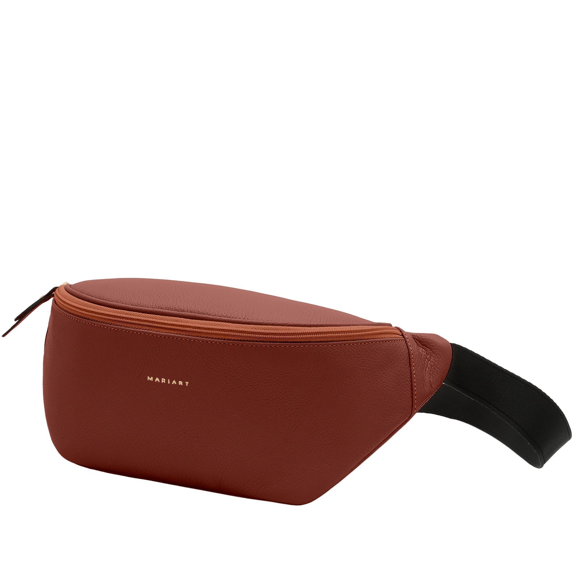 Miniatura Pochete Feminina De Couro Bovino Mariart Begônia