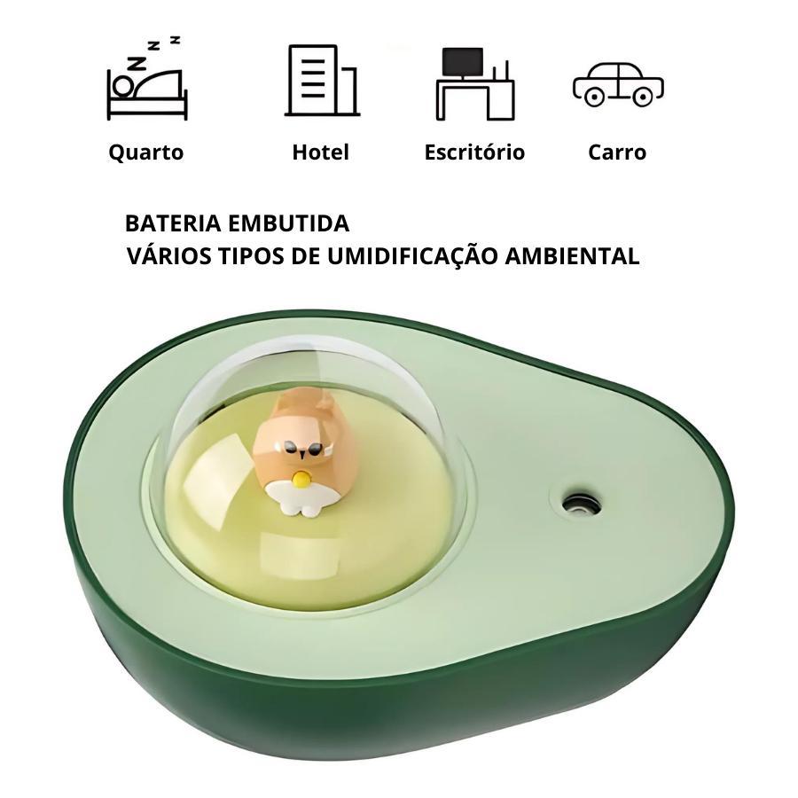 Miniatura Purificador De Ar Em Miniatura: Umidificador De Abacate Usb