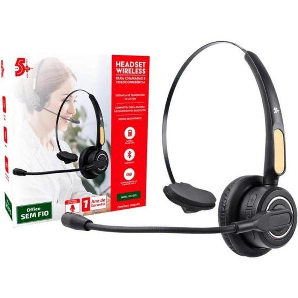 Miniatura Headset Sem Fio Bluetooth Hs-201 5+