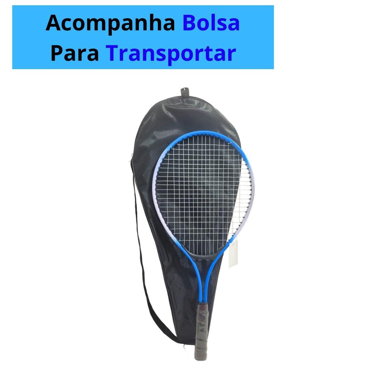 Miniatura Raquete Para Tênis De Quadra Com Bolsa De Transporte Ys27689