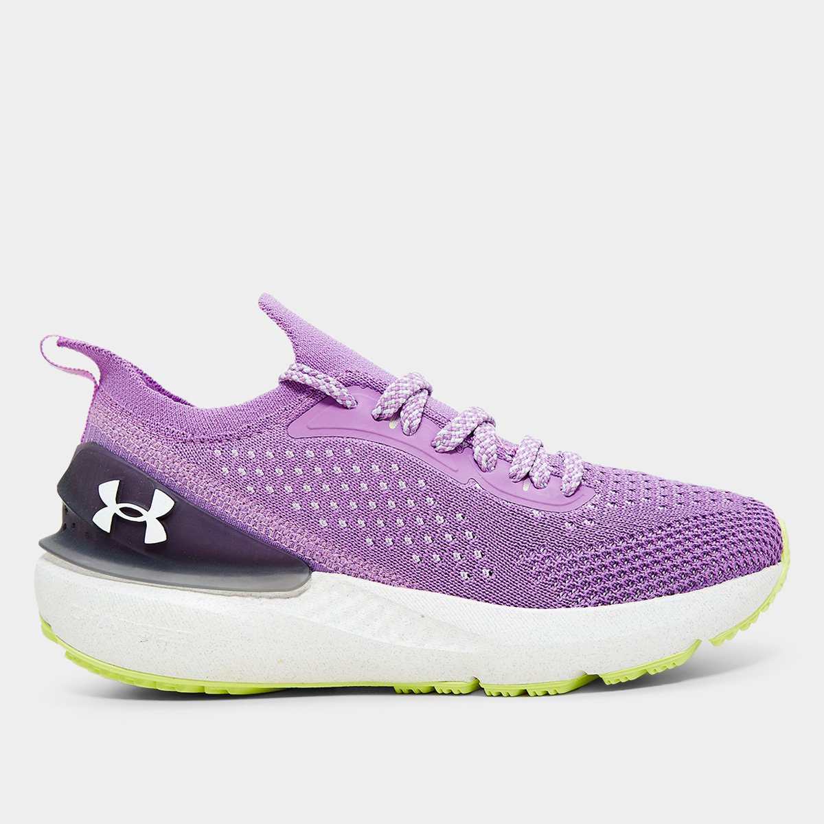 Miniatura Tênis Infantil Under Armour BGS CH. Quicker Menina Roxo+Branco - 30