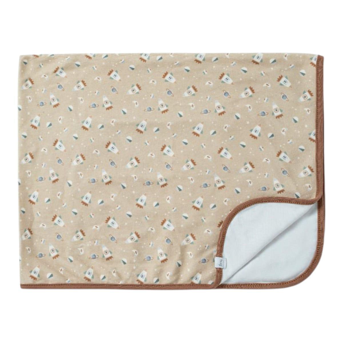 Miniatura Cueiro Bebê Estampado Suedine Be Brave Marrom Café - Hug