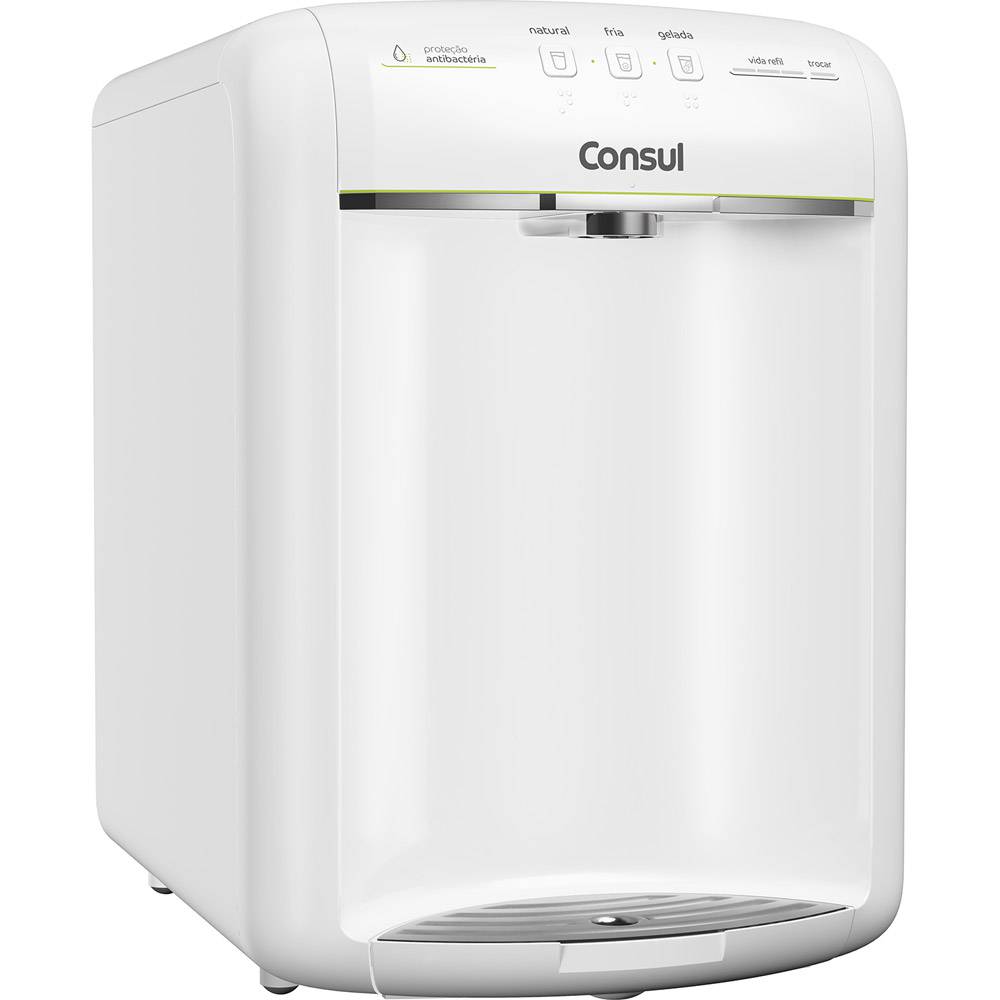 Miniatura Filtro Purificador Agua Gelada Consul Compressor 110v 110v - Purificador - Consul - Filtro - Compressor - Bactérias - Cloro - Temperatura ambiente - Fria - Bebedouro - 127 v