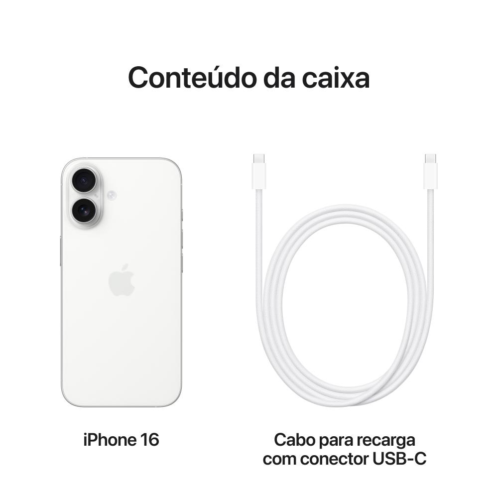 Apple iPhone 16 256GB Branco