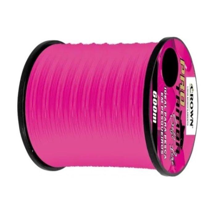 Miniatura Linha Pro Tamba Monofilamento Crown Rosa Pink 0,40 32Ib 600M