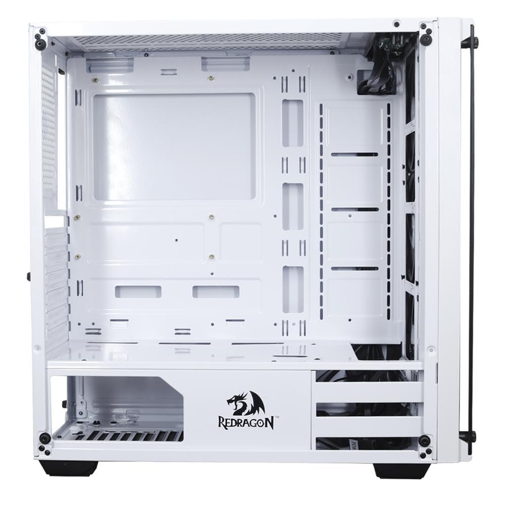 Gabinete Gamer Redragon Wheeljack Branco Vidro S/Fan Gc-606W