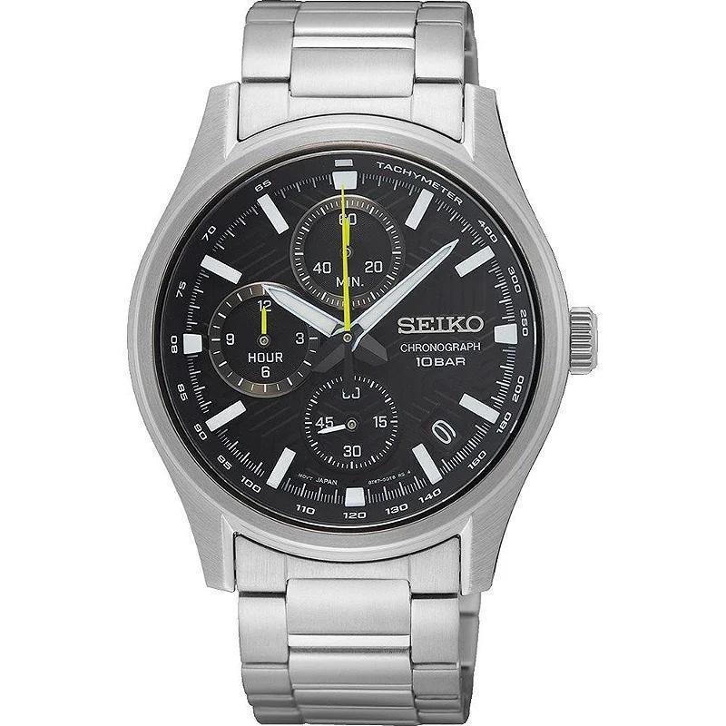 Miniatura Relógio De Pulso Masculino Seiko Cronograph Quartzo Ssb419B1