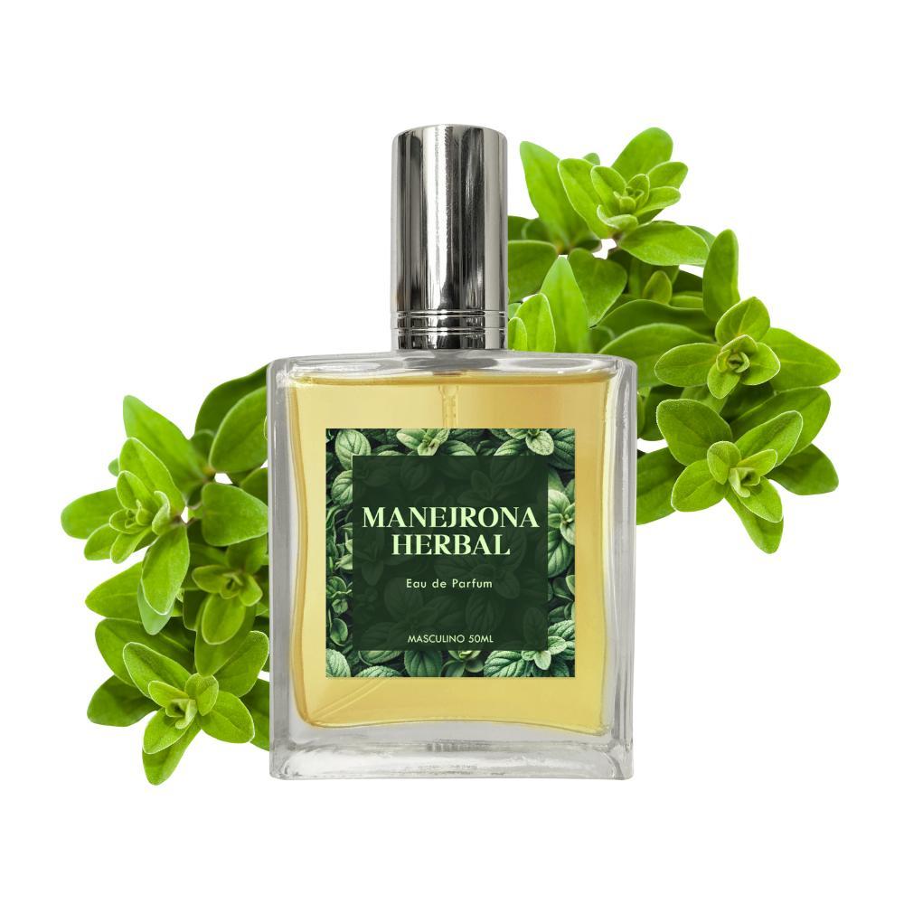 Miniatura Perfume Manjerona Herbal Masculino 50Ml - Natural E Vegano