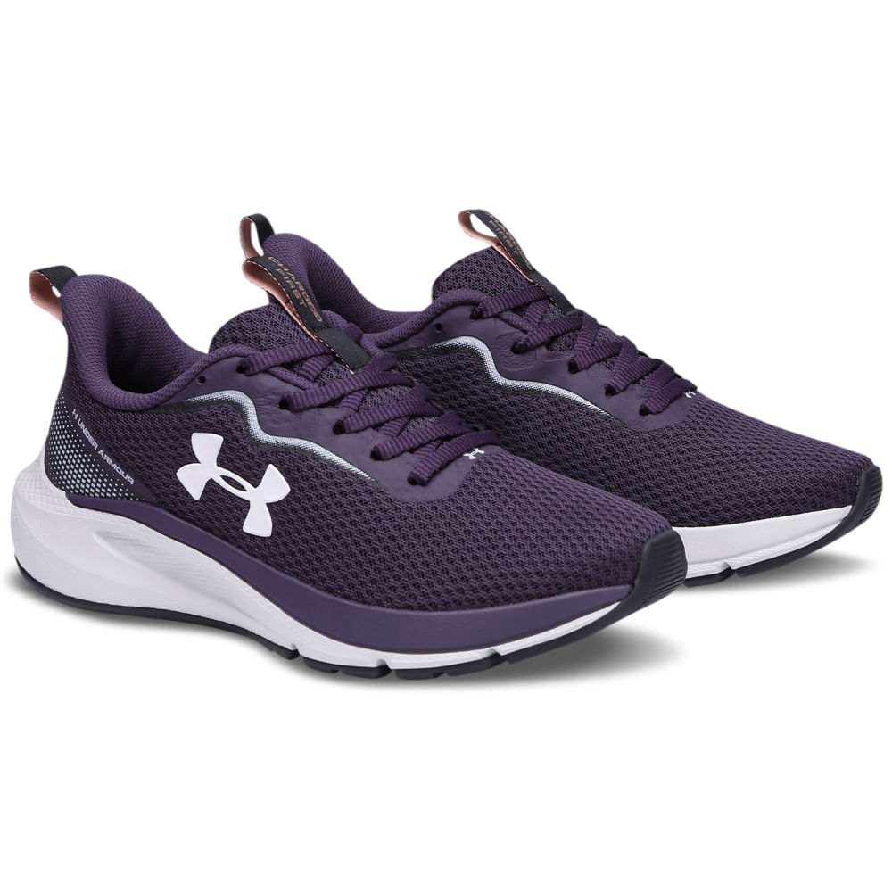 Miniatura Tênis de Corrida Feminino Under Armour Charged First Azul - 34