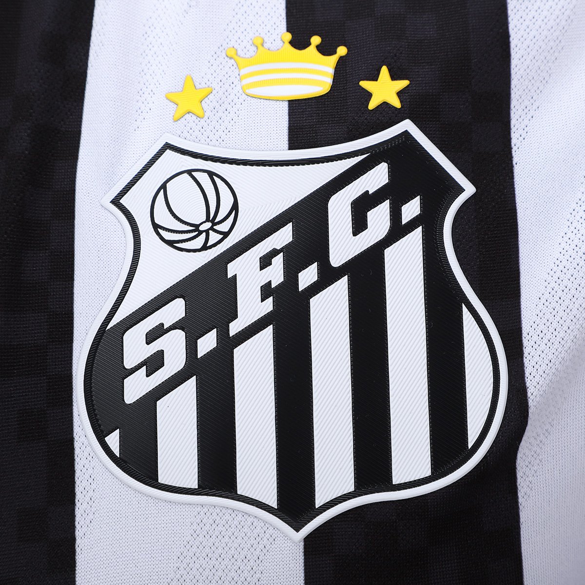 Miniatura Camisa Santos II 25/26 s/n Jogador Umbro Masculina Preto+Branco - EGG