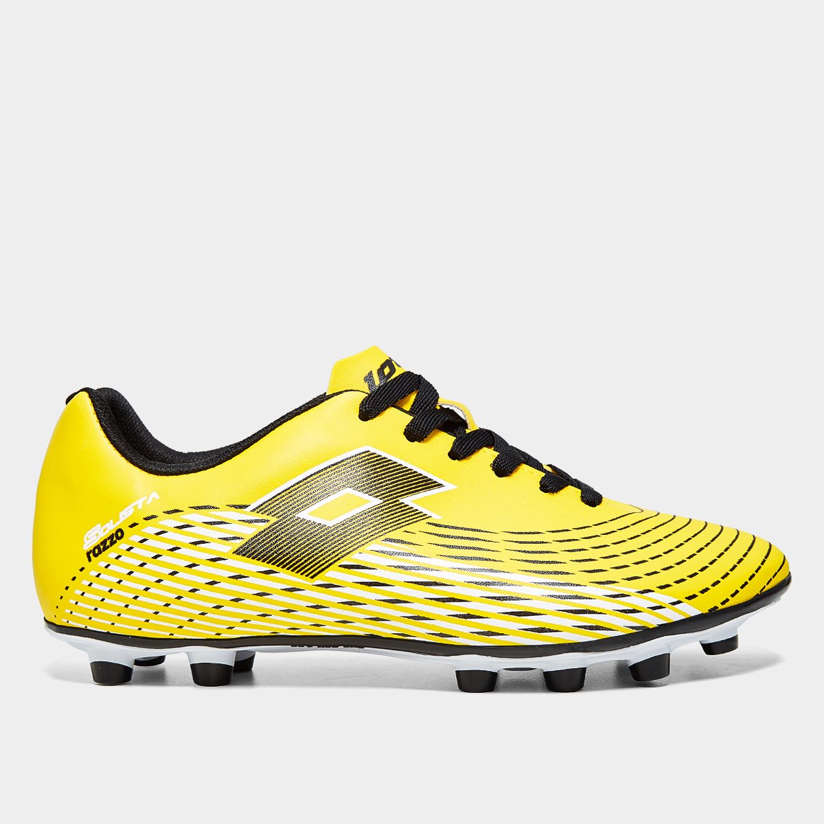 Miniatura Chuteira Campo Lotto Solista Razzo Unissex Amarelo+Preto - 37