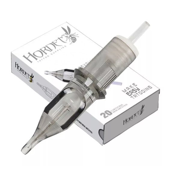 Miniatura Cartucho Agulha Tatuagem Hornet Revolution 3RL 0.10mm Traço