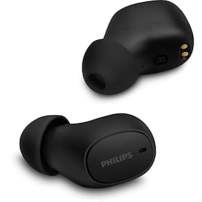 Fone de Ouvido Philips TAT2500BK/00 Bluetooth Cancelamento de Ruído Intra-Auricular TWS 24h Bateria Preto