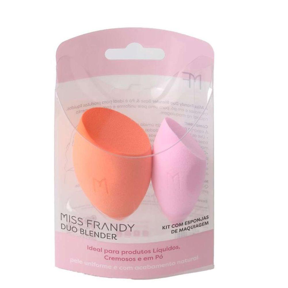 Miniatura Kit Com 2 Esponjas De Maquiagem - Miss Frandy E23-1294 Versáteis E Funcionais