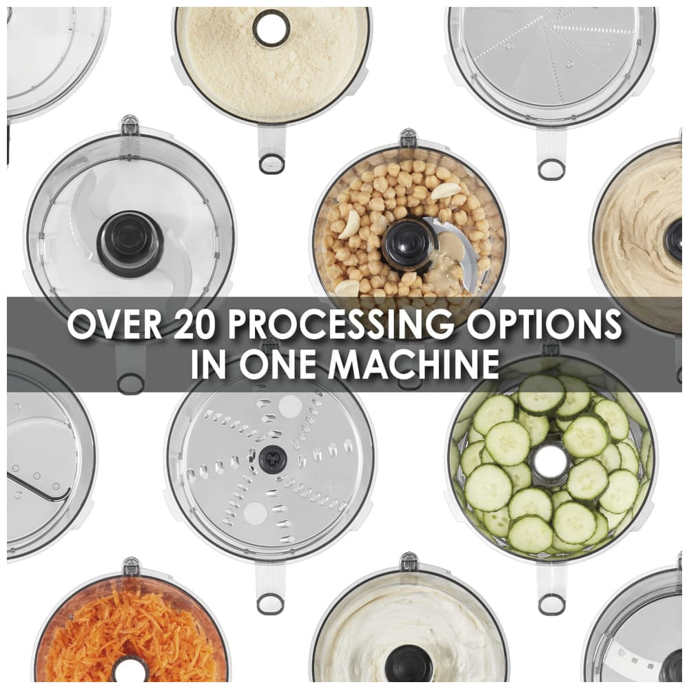 Processador de Alimentos Profissional 3,3L com Mais de 20 Opções de Processamento e Plugue de 5 a 15 Fases, 110V 7...