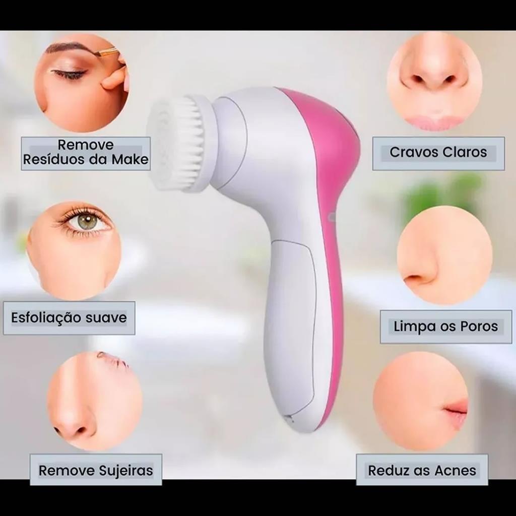 Miniatura Escova Limpeza De Pele Facial Corporal Aparelho Portátil Top