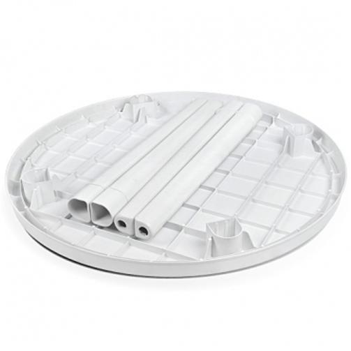 Miniatura Mesa Plástico Redonda Desmontavel Grande Branca 95Cm