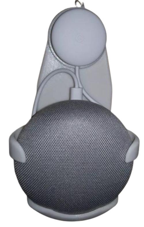 Miniatura Suporte Carregar E Fixar Google Home Mini Nest Na Tomada
