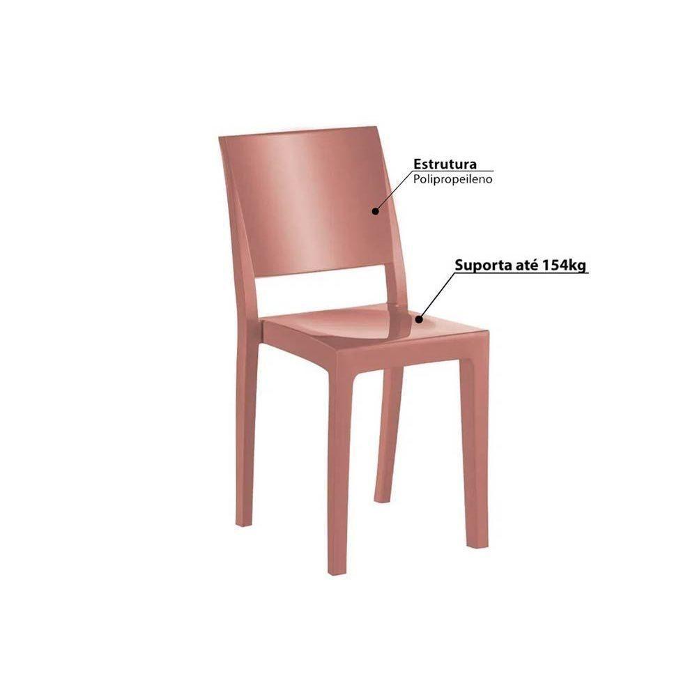 Miniatura Kit 4 Cadeiras Hydra Uz4002 4 Un Freijó Suede Capuccino