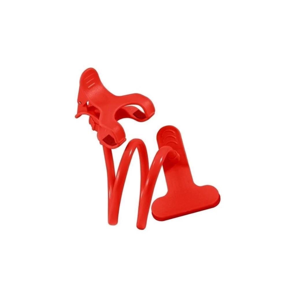 Miniatura Suporte Universal Celular Articulado E Flexível Vermelho