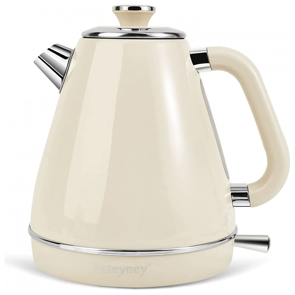 Miniatura Chaleira Elétrica Retrô Pateyney 1,7 Litros com Termostato 1200W 110V Creme
