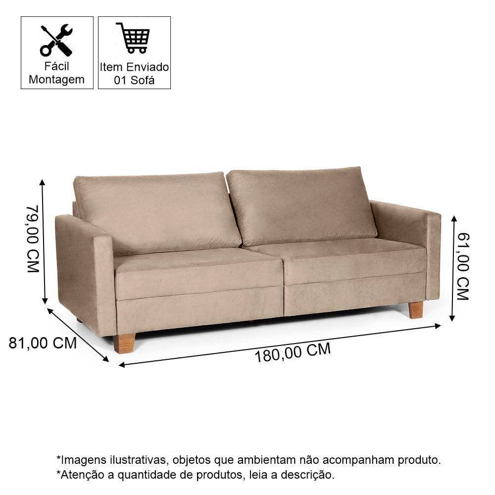 Miniatura Conjunto Sofá 1,80 2 Lugares E Poltrona Plaza Marrom Claro - Straub Web