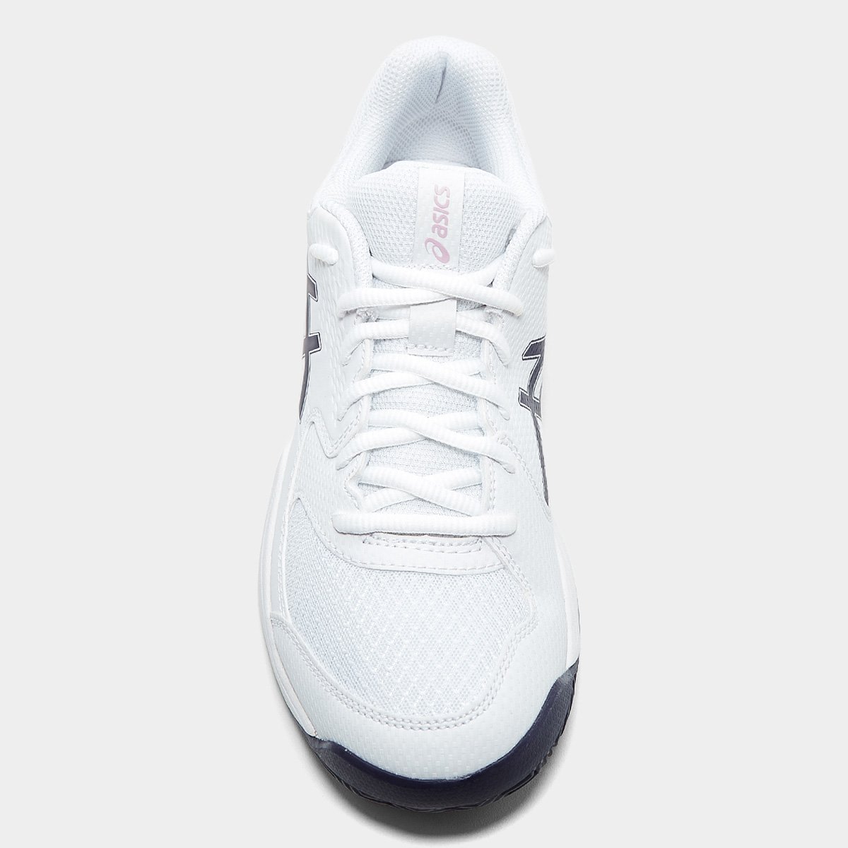 Miniatura Tênis Asics Gel-Dedicate 8 Clay Saibro Feminino Branco+Marinho - 39