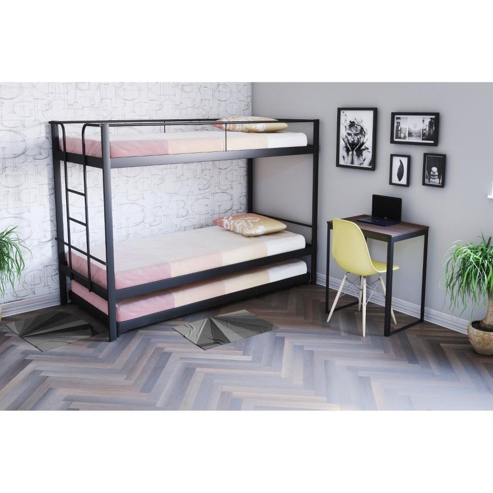 Miniatura Cama Treliche Completa Casa Preto Fosco