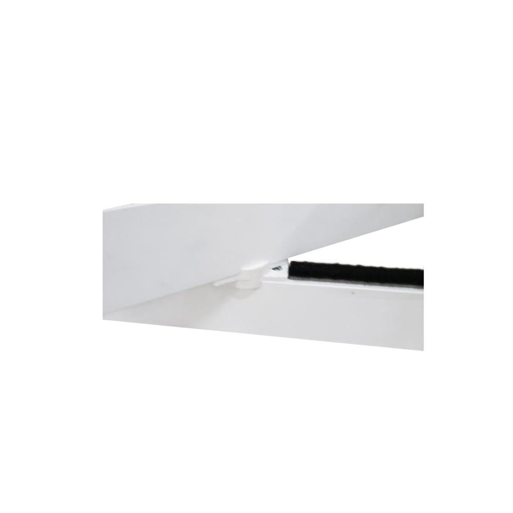 Miniatura Janela Vitrô Capelinha de Alumínio Branco 120x40 cm Linha Veneza Branco