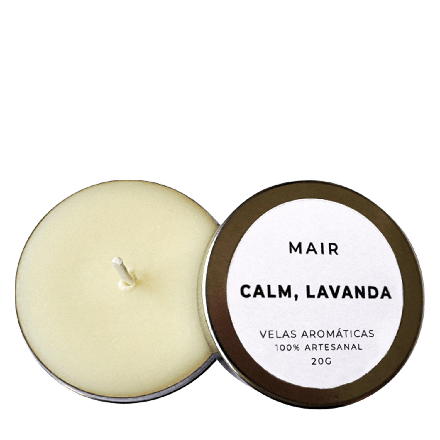 Miniatura Vela Aromática Mair Calm, Lavanda Mini 20g