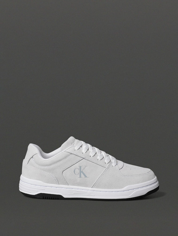 Tênis Masculino Court Camurça Calvin Klein Jeans - Off White