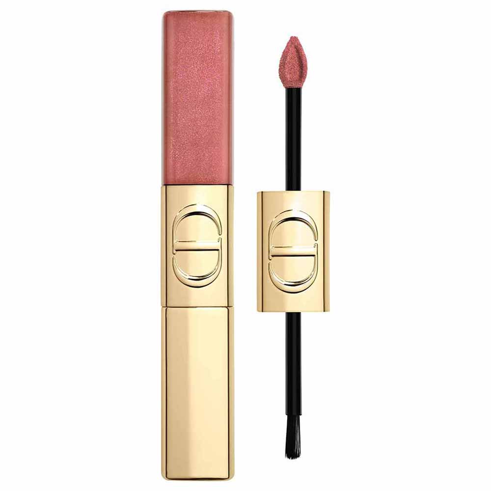 Miniatura Batom Líquido Dior Rouge Dior Sequin Liquid Duo Edição Limitada 5ml 100 Spectacular Nude