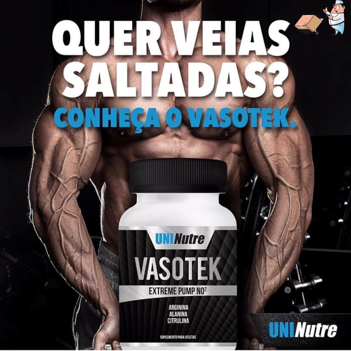 Miniatura Vasotek Dilatação De Veia - Suplemento Para Atletas-120 Cáps Suplemento - Original - Cápsulas - Suplementação - Saúde - Uninutre