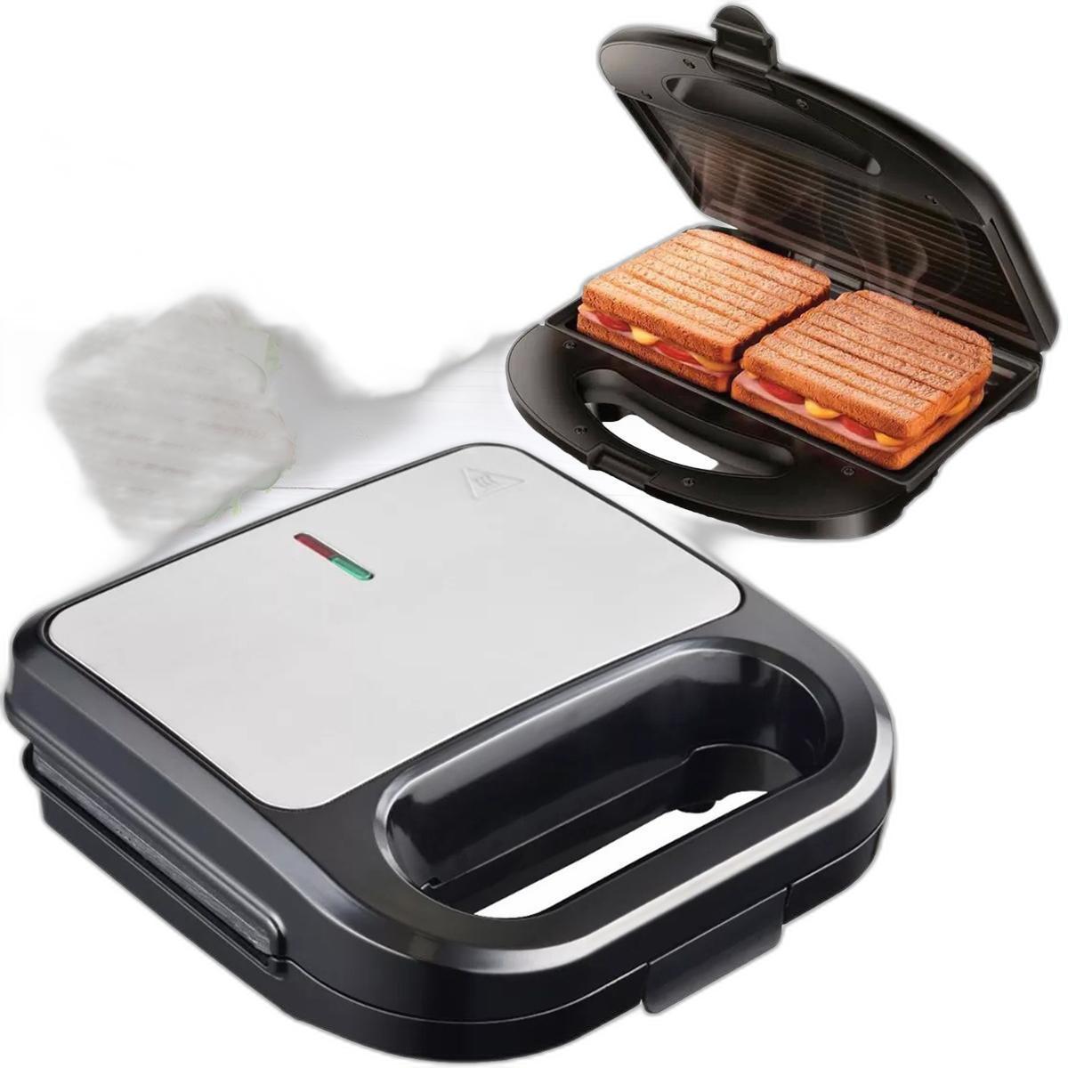 Miniatura Sanduicheira Grill Antiaderente 750W Torradeira Misto Quente