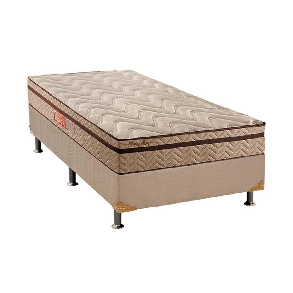 Miniatura Cama Box Solteiro: Colchão Molas Ensacadas Paropas Masterpocket Marcelly Ibiza + Base Clean(88X188)