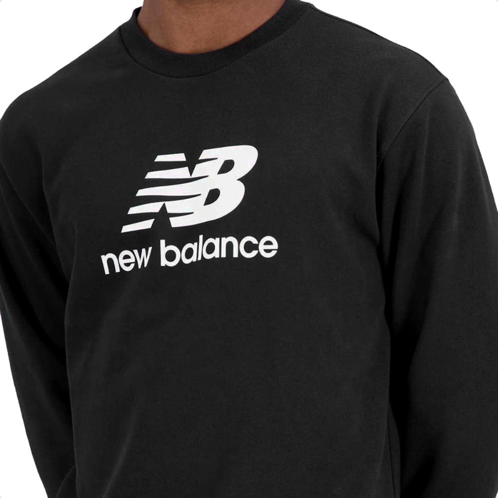Miniatura Blusa Moletom New Balance Essentials Basic Masculino Preto - M
