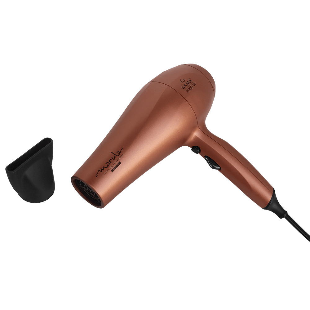 Miniatura Kit Secador de cabelo Marula Ceramic Ion e Difusor Universal Bivolt Bivolt