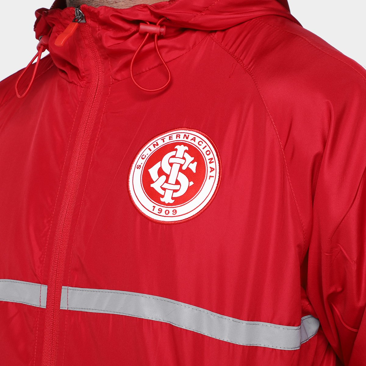 Miniatura Jaqueta Corta Vento Internacional Legend Masculina Vermelho - EGG
