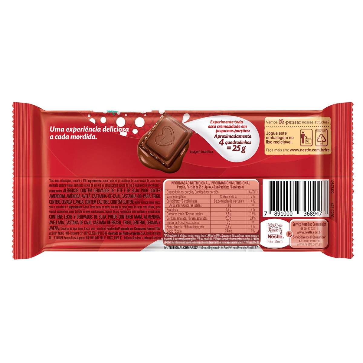 Miniatura Chocolate Nestlé Classic Prestígio 80g Chocolate Nestl? 80g Classic Prest?gio