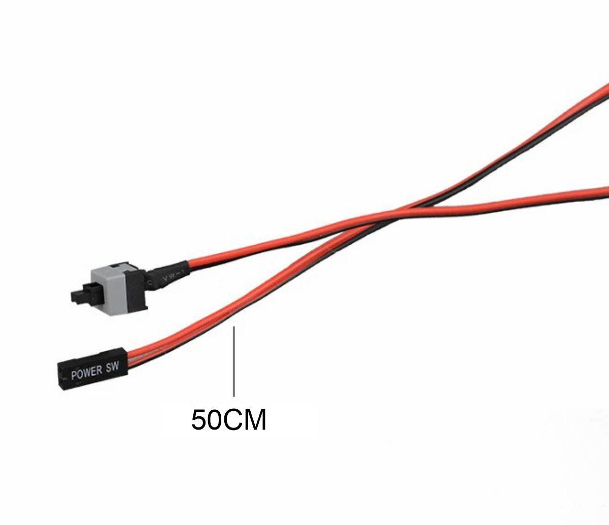 Miniatura Botão Power Sw Reset On Off Interruptor Ligar Gabinete Pc