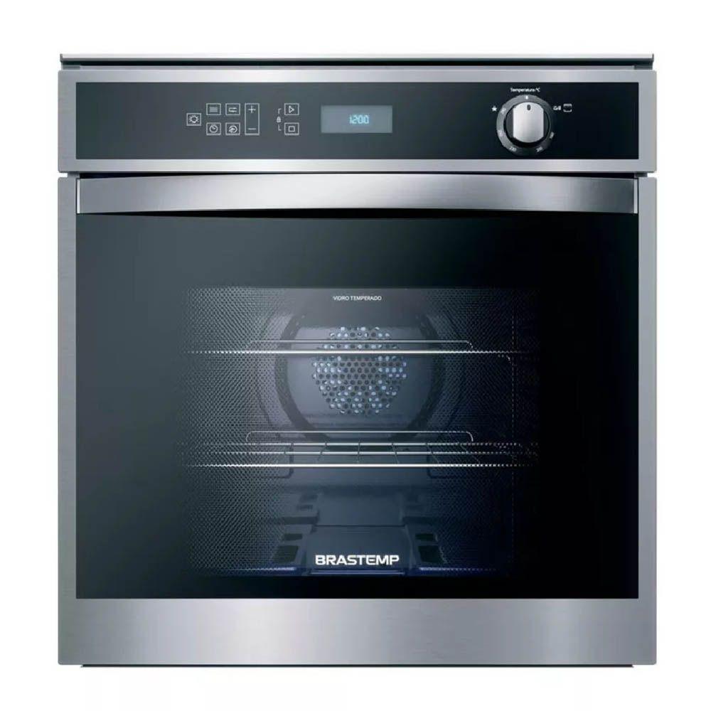 Miniatura Forno De Embutir A Gás Brastemp 78l Inox 220v Boh84arrna
