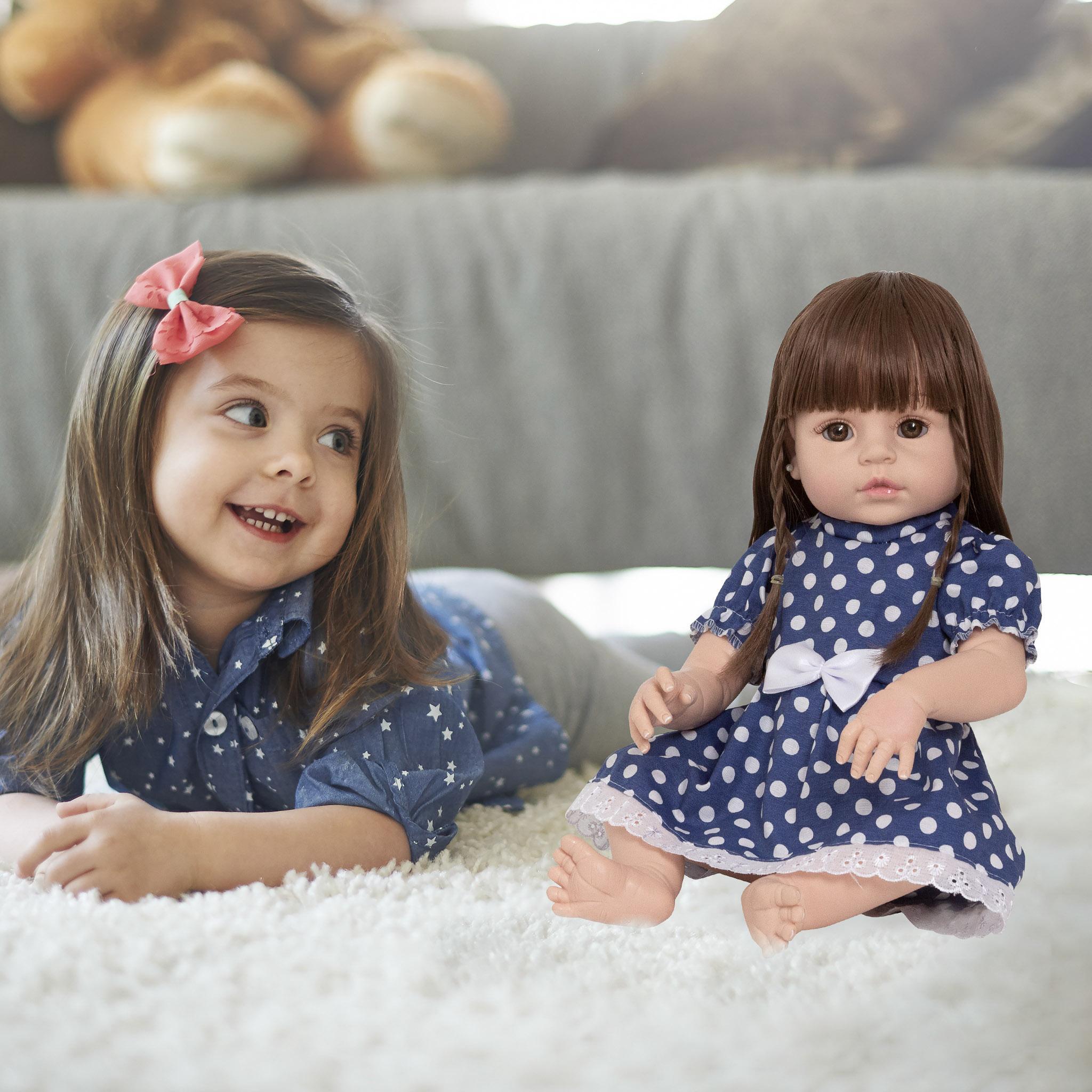 Miniatura Bebê Tipo Reborn Realista Linda 20 Itens Bolsa Maternidade