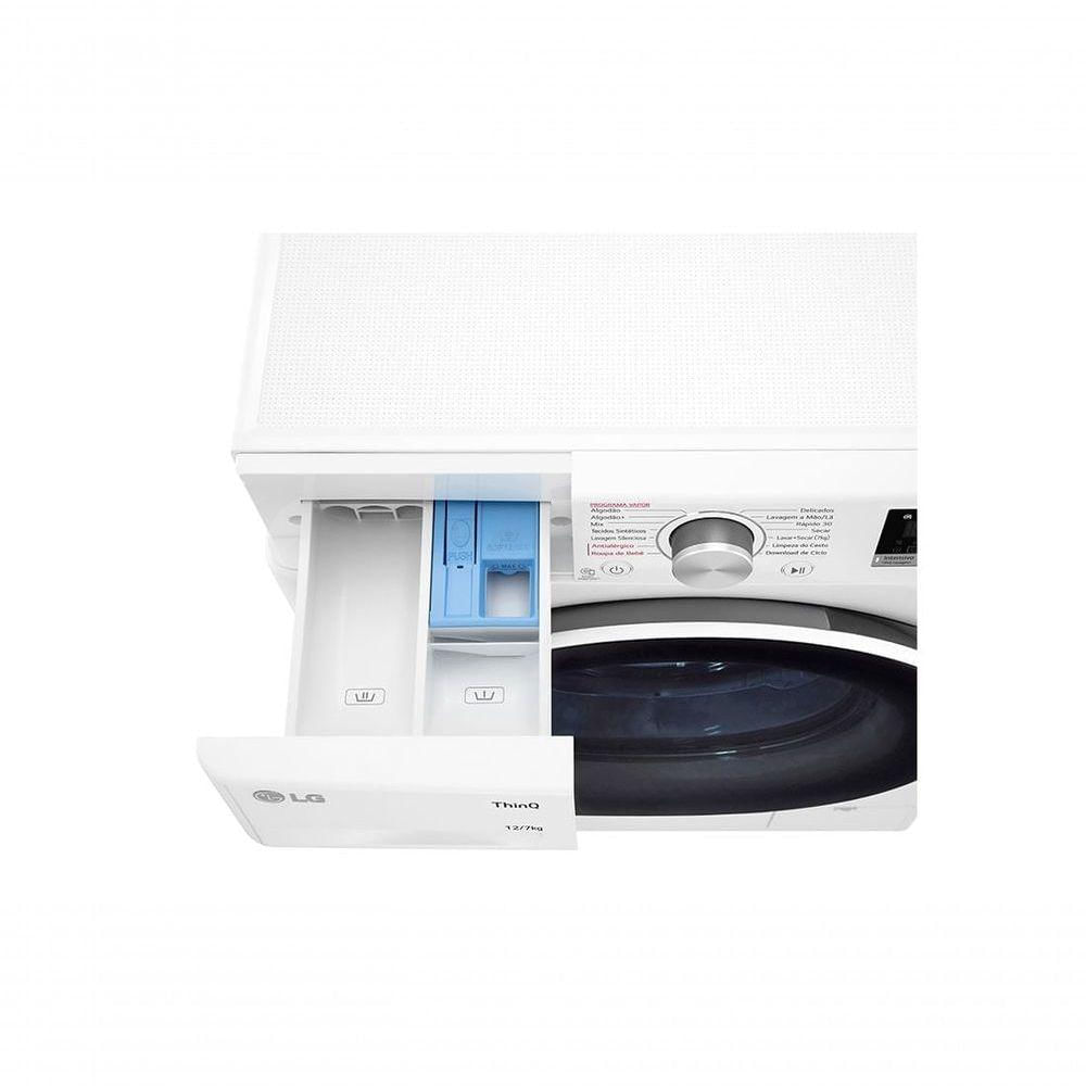 Lava e Seca Smart LG VC4 12kg Branca Com Inteligência Artificial AIDD CV5012WC4 110V