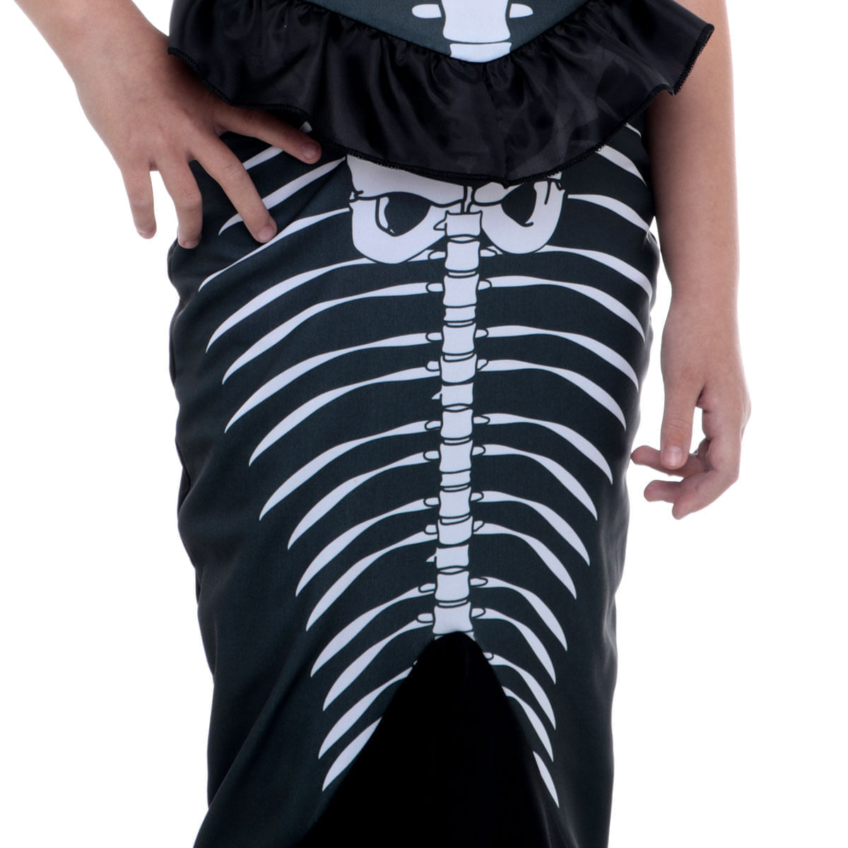 Miniatura Fantasia Sereia Esqueleto Infantil - Halloween G