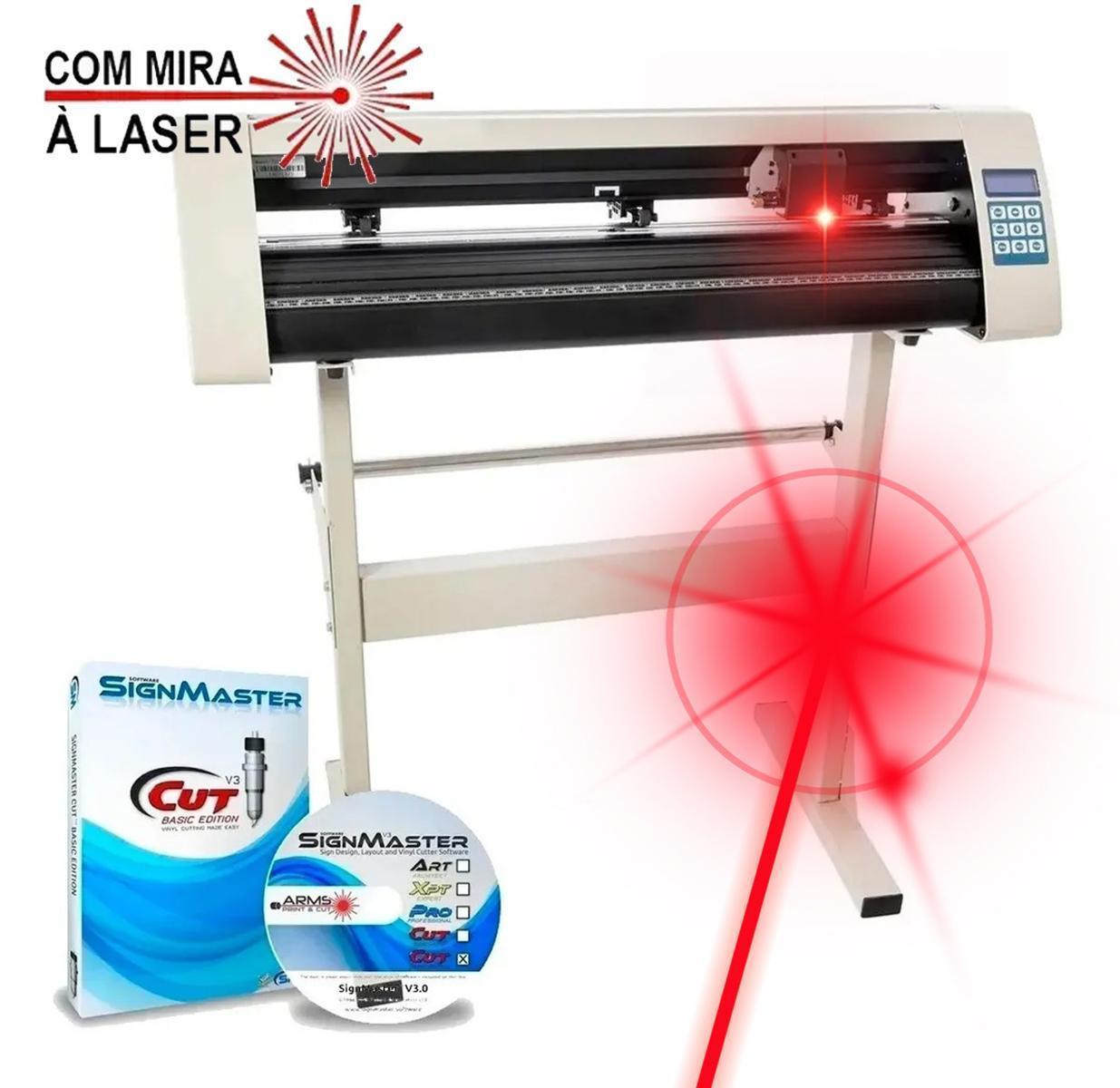 Miniatura Plotter De Recorte Profissional 72Cm Mira À Laser E Software
